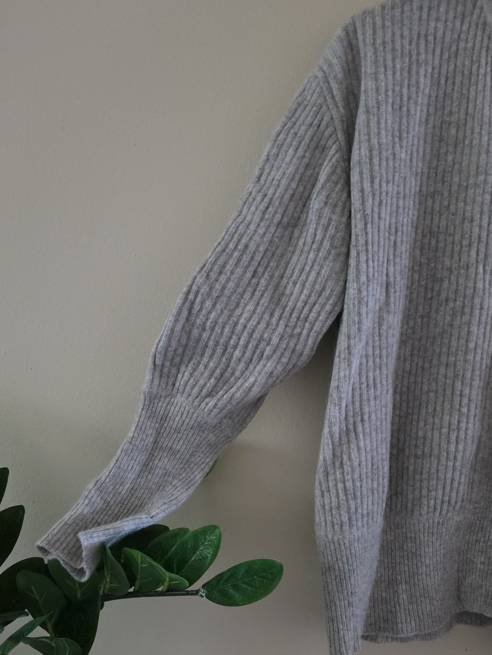 Vintage RINO ROSSI Knit Lambswool & Rabbit Hair Angora Puff Sleeve Cardi - S - Picture 6 of 14